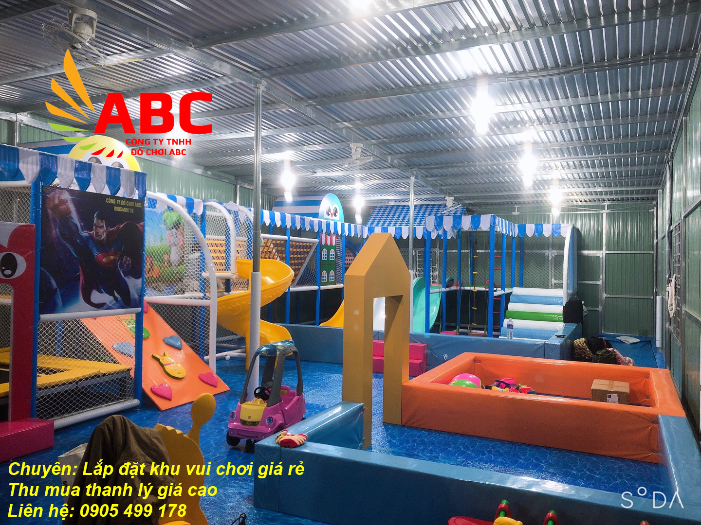 Thiết kế khu vui chơi trẻ em liên hoàn cho trẻ mầm non hiện đại