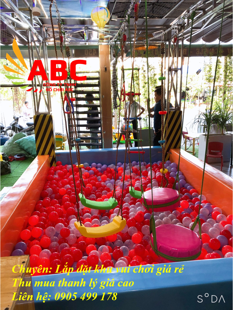 Khu vui chơi vận động Sasuke cho quán cafe