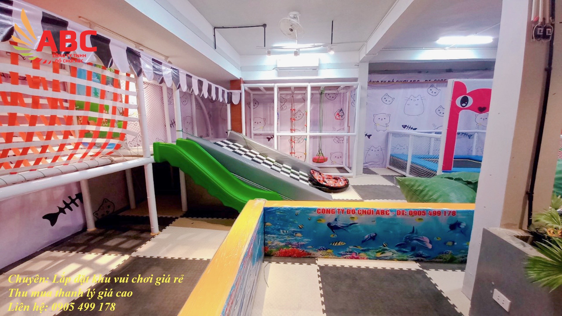 Mua, bán khu vui chơi liên hoàn trong nhà