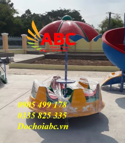 Đu quay mâm 3 ghế cho bé