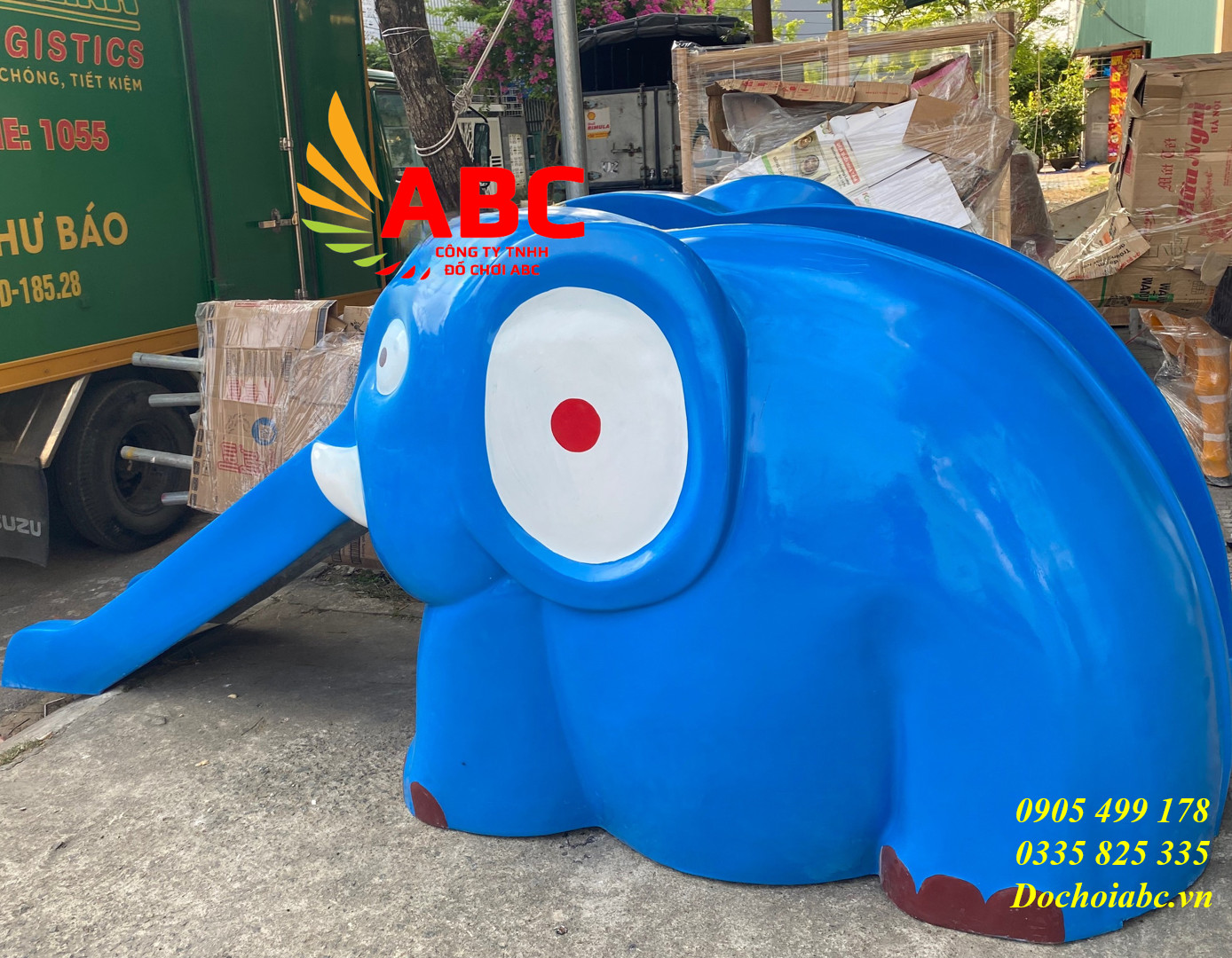 Tượng Cầu Trượt Con Voi