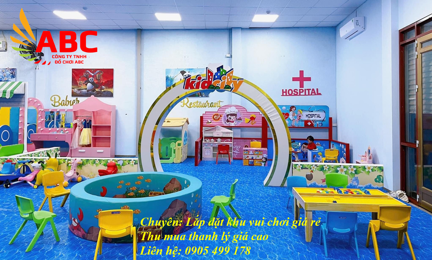 Thiết kế khu vui chơi trẻ em trong nhà đang được ưa chuộng nhất hiện nay