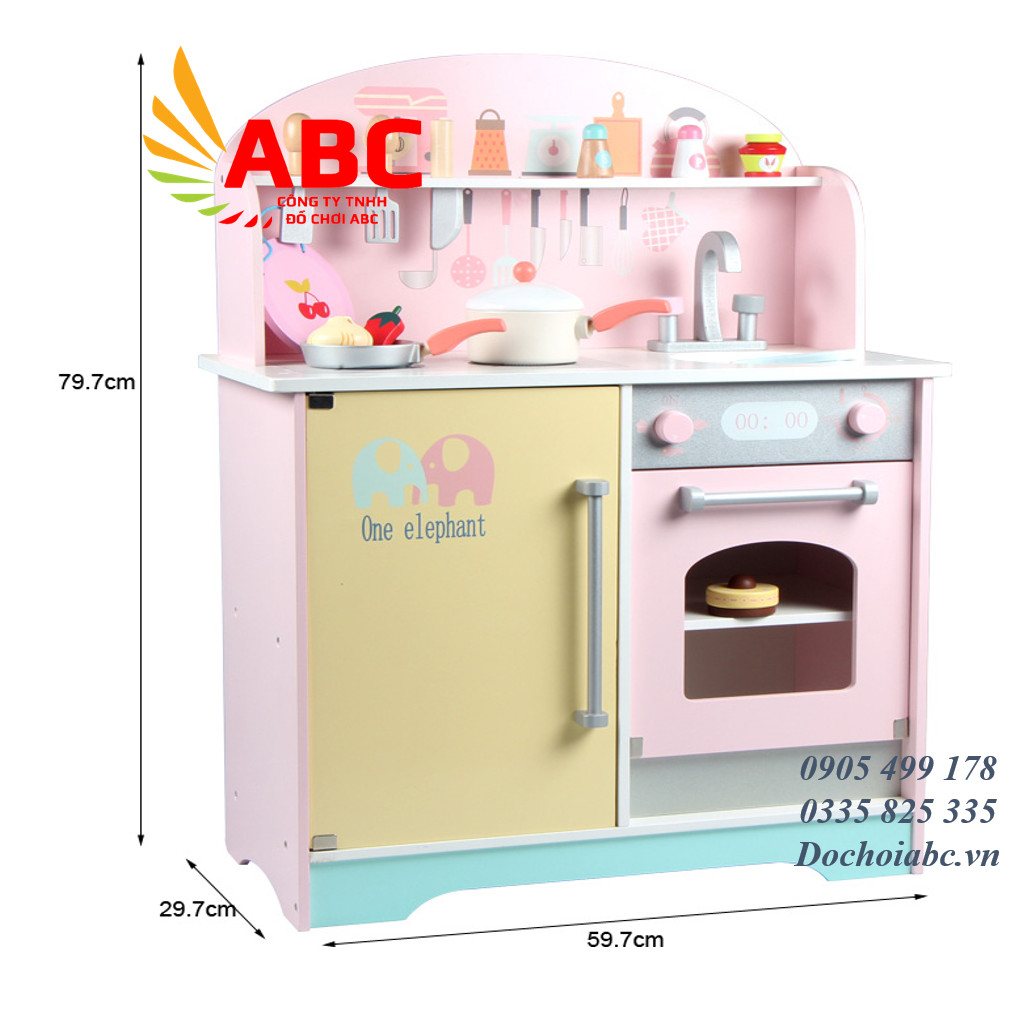 Bộ đồ chơi nấu ăn bằng gỗ cho bé gái