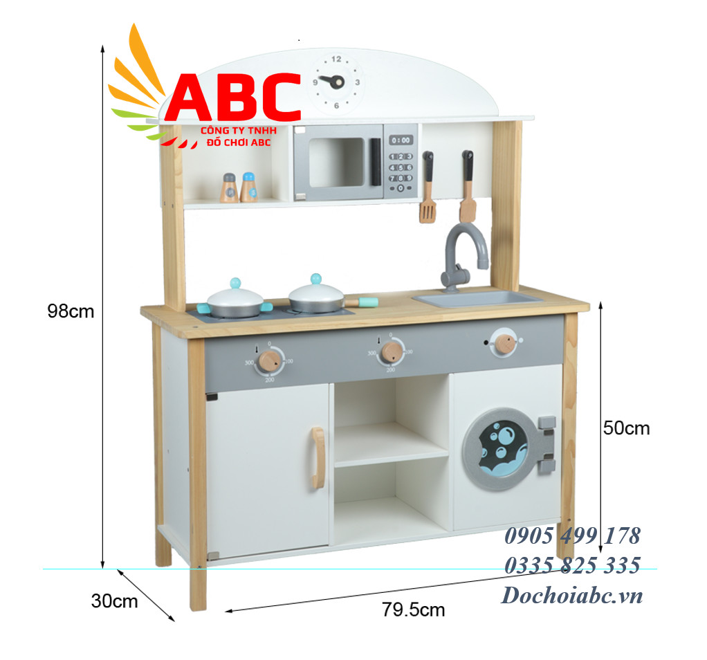 Kệ bếp đồ chơi cho bé mini