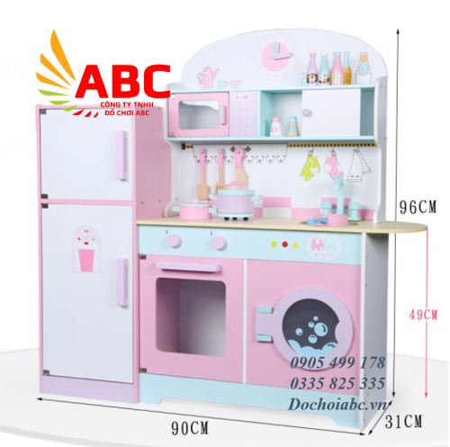 Bộ đồ chơi nhà bếp cho bé có tủ lạnh