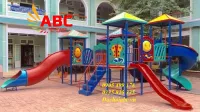 Cầu trượt ngoài trời 4 sàn đa năng