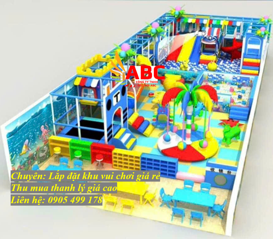 Thiết kế thi công khu vui chơi trẻ em trong nhà tại nông thôn