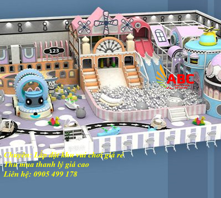 Lắp đặt khu vui chơi liên hoàn cho bé