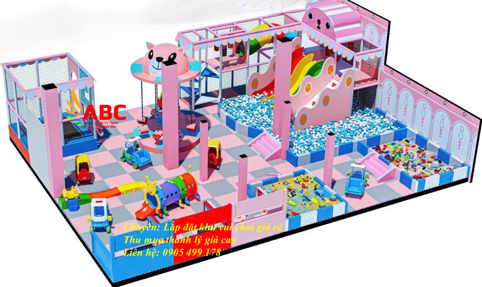 Lắp đặt khu vui chơi trẻ em liên hoàn hiện đại