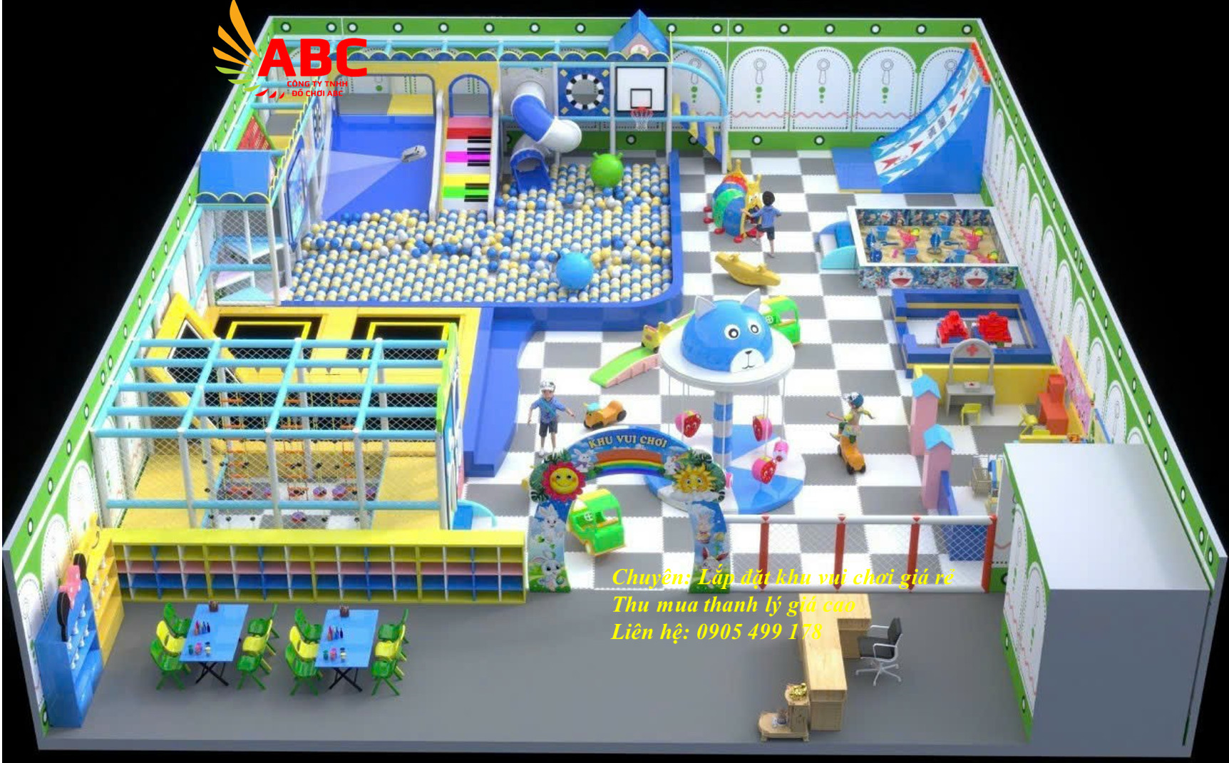 Thiết kế khu vui chơi trẻ em, báo giá thi công khu vui chơi trọn gói