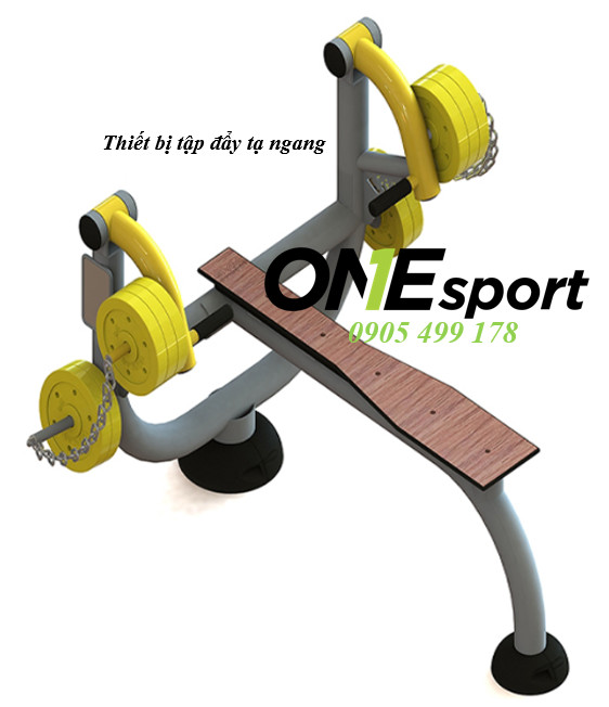 Thiết bị tập đẩy tạ ngang ngoài trời