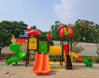 Bộ liên hoàn cầu trượt ngoài trời cho các bé mầm non
