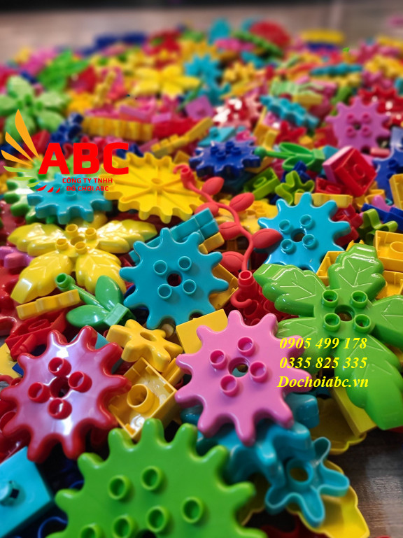 Lego xếp hình có bánh răng cho bé phát triển trí tuệ