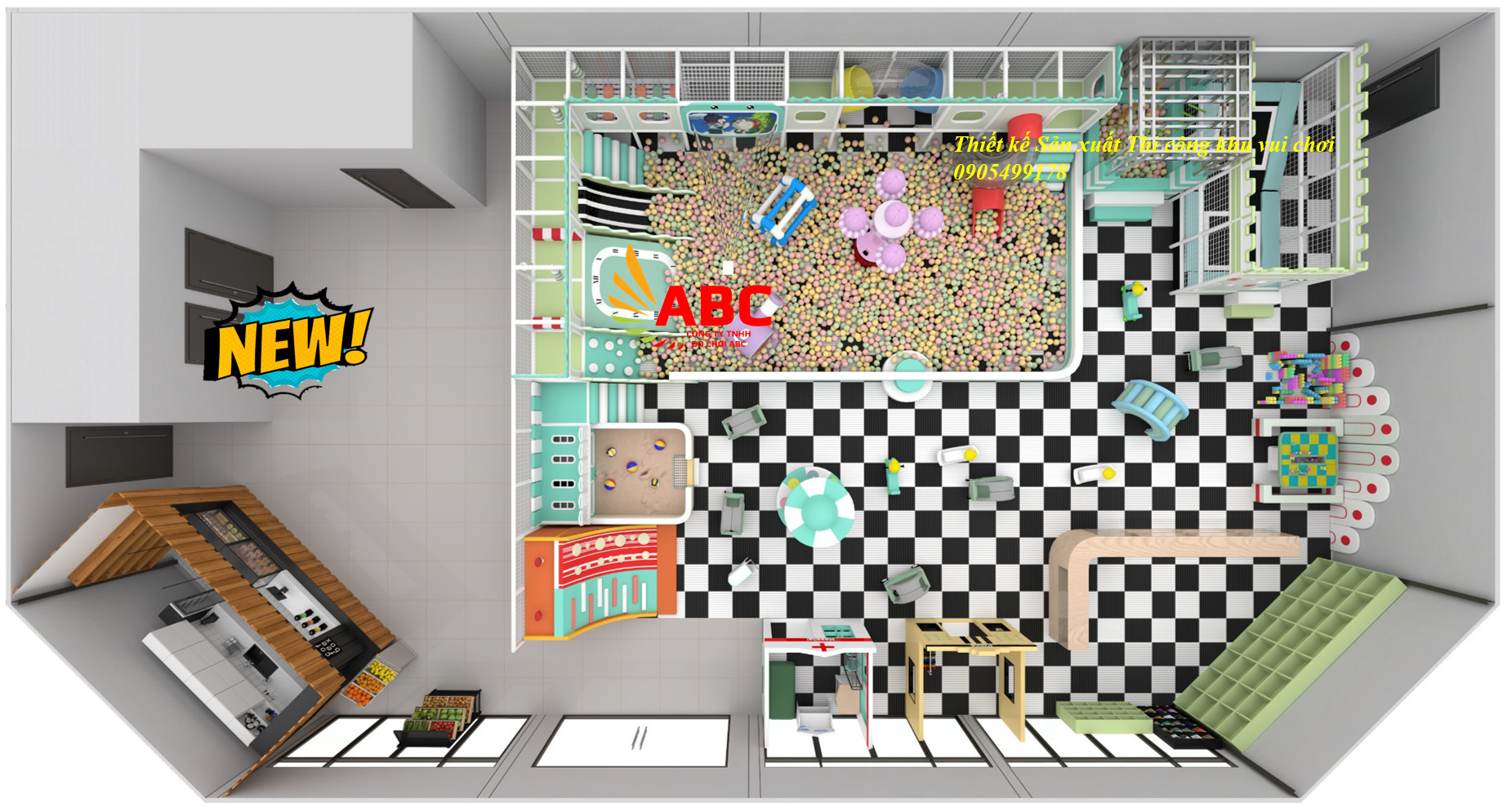 Thiết kế thi công khu vui chơi trẻ em ở Nông thôn