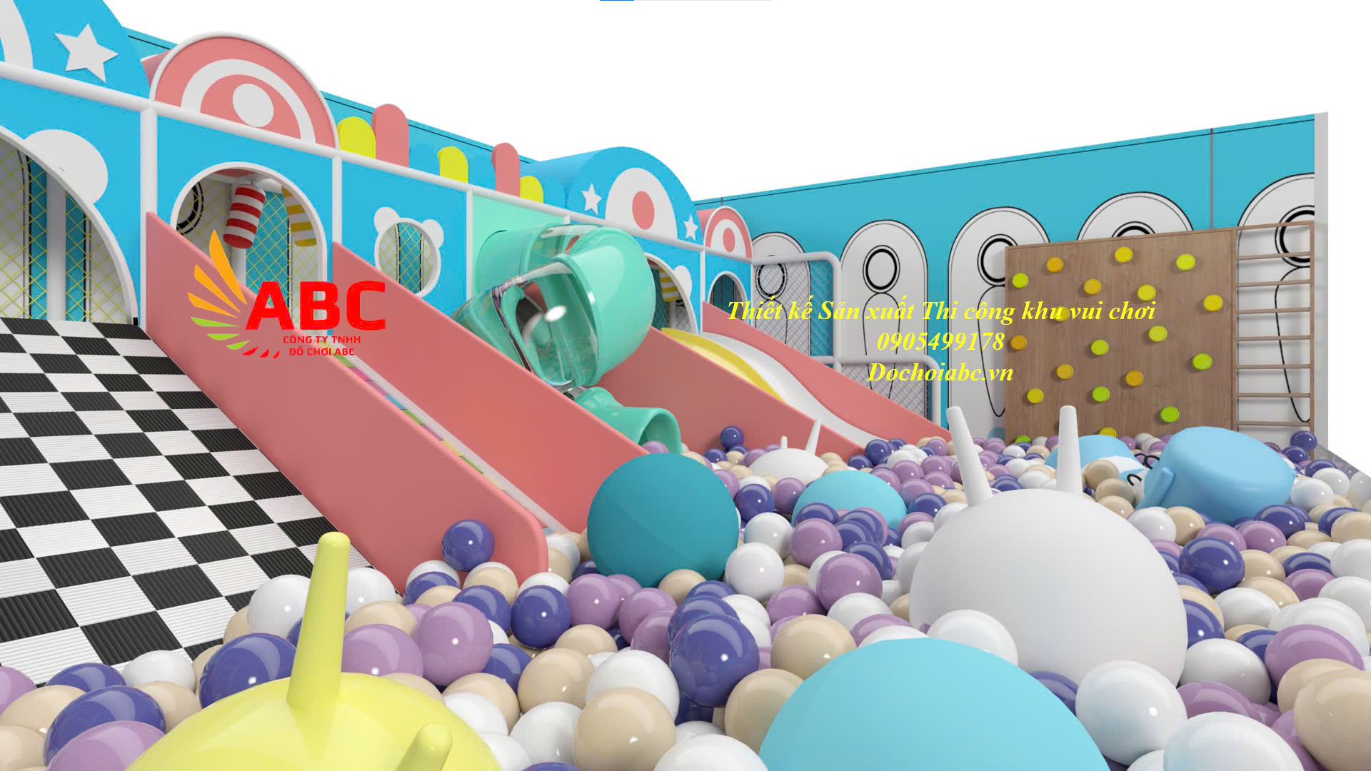 Thiết kế khu vui chơi kết hợp quán cafe - kids cafe