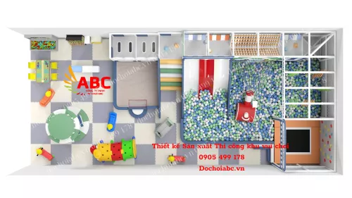 Thiết kế Sản xuất Thi công khu vui chơi 0905499178 Dochoiabc.vn