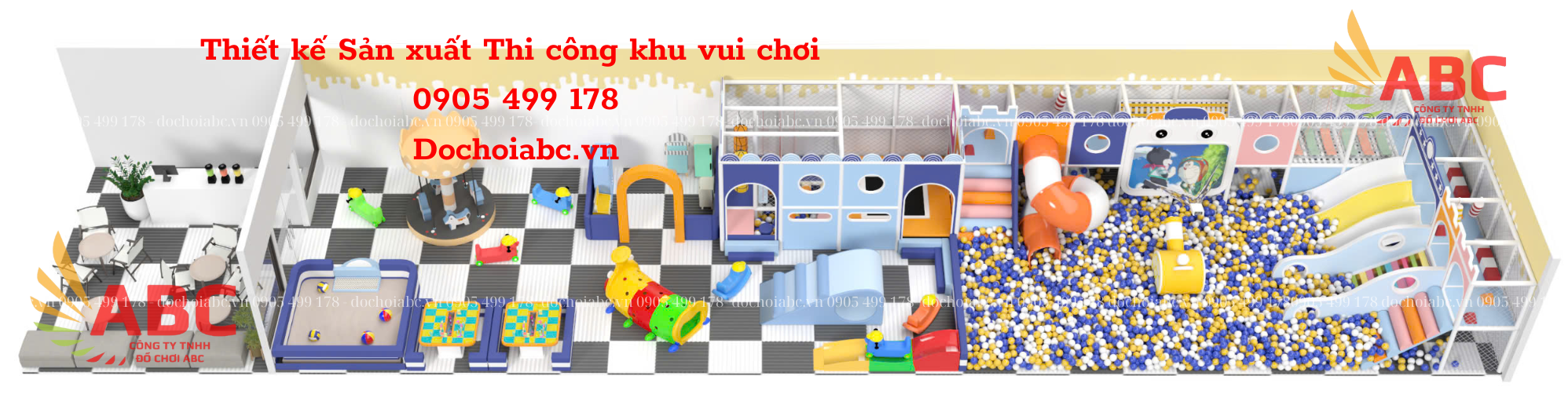 THIẾT KẾ LẮP ĐẶT KHU VUI CHƠI TRẺ EM TRONG NHÀ TRỌN GÓI TẠI QUẢNG NAM