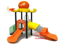 Cầu trượt liên hoàn ống trượt thẳng