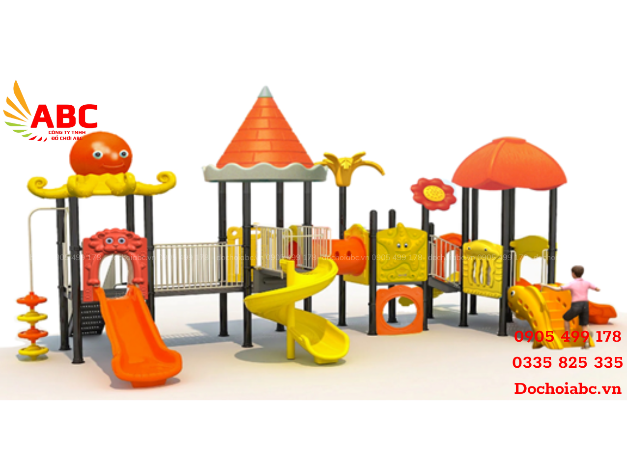 Cầu trượt liên hoàn nhập khẩu ngoài trời