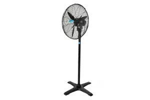 Quạt cây đứng lồng sơn đen túp lăng đĩa Model KM650.S, Model KM750.S