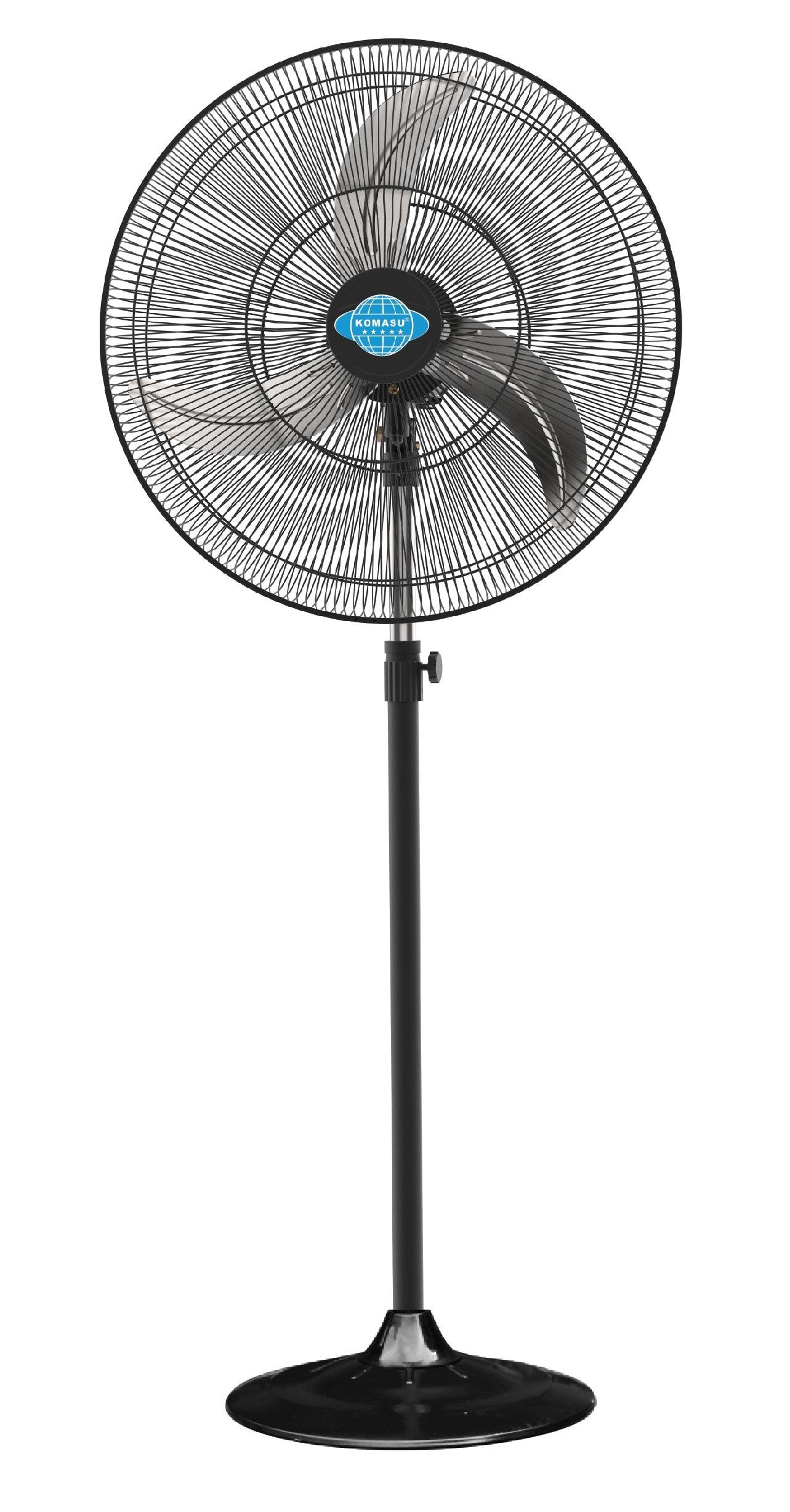 Quạt cây đứng lồng sơn đen tuốc năng điện KM500.S