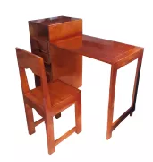 BỘ BÀN HỌC, LÀM VIỆC XẾP GỌN BẰNG GỖ (VÀNG CÁNH GIÁN)