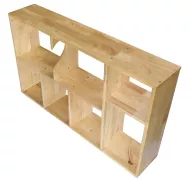 KỆ SÁCH TREO TƯỜNG RỘNG 100CM BẰNG GỖ (TỰ NHIÊN)