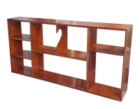 KỆ SÁCH TREO TƯỜNG RỘNG 120CM BẰNG GỖ (VÀNG CÁNH GIÁN)