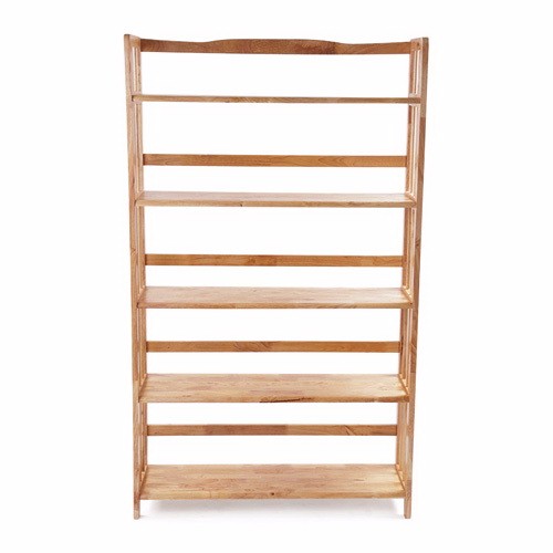 KỆ SÁCH 5 TẦNG RỘNG 60CM BẰNG GỖ (TỰ NHIÊN)