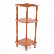 KỆ GÓC GỖ 3 TẦNG NHỎ BẰNG GỖ (VÀNG CÁNH GIÁN)