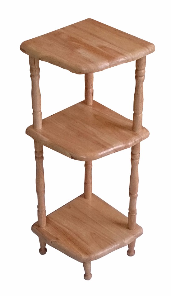 KỆ GÓC GỖ 3 TẦNG NHỎ BẰNG GỖ (TỰ NHIÊN)