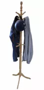 CÂY TREO QUẦN ÁO BẰNG GỖ CHÂN 3 ĐẾ DẸT (TỰ NHIÊN)