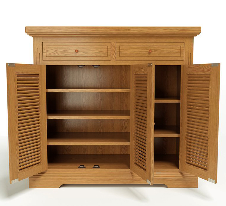 Tủ để giày dép rộng 120cm gỗ sồi