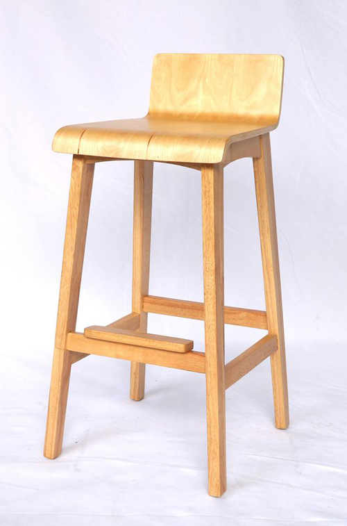 GHẾ BAR CAO 72CM CÓ LƯNG DỰA BẰNG GỖ (TỰ NHIÊN)