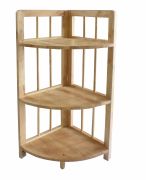 KỆ GÓC 3 TẦNG LỚN BẰNG GỖ (TỰ NHIÊN)