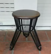 GHẾ CAFE MẶT TRÒN CHÂN SẮT CAO 40CM