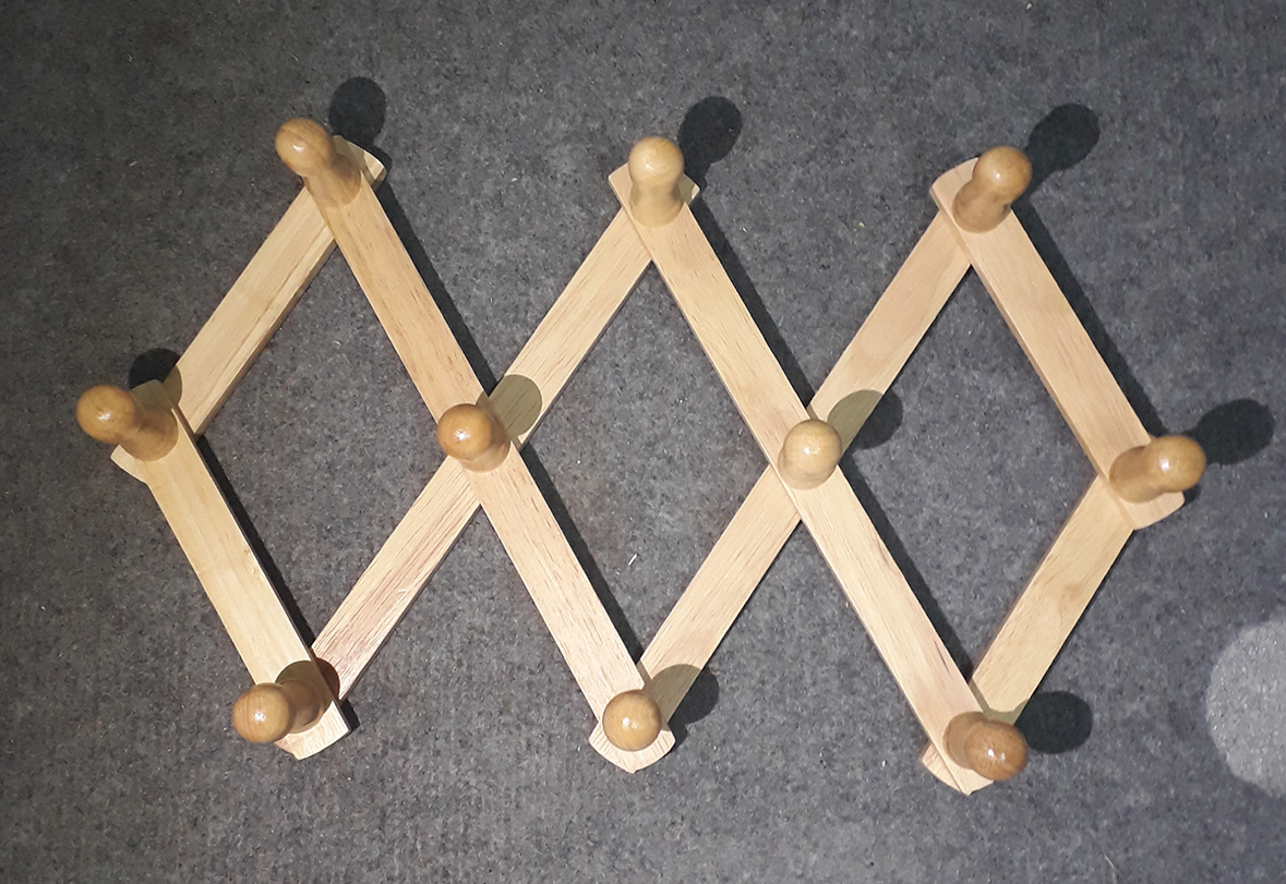 MÓC TREO QUẦN ÁO GẮN TƯỜNG ĐẦU HÌNH NẤM SIZE NHỎ BẰNG GỖ (TỰ NHIÊN)