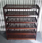 KỆ GIÀY 6 TẦNG RỘNG 60CM BẰNG GỖ (NÂU)