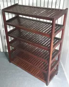 KỆ GIÀY 6 TẦNG RỘNG 80CM BẰNG GỖ (NÂU)