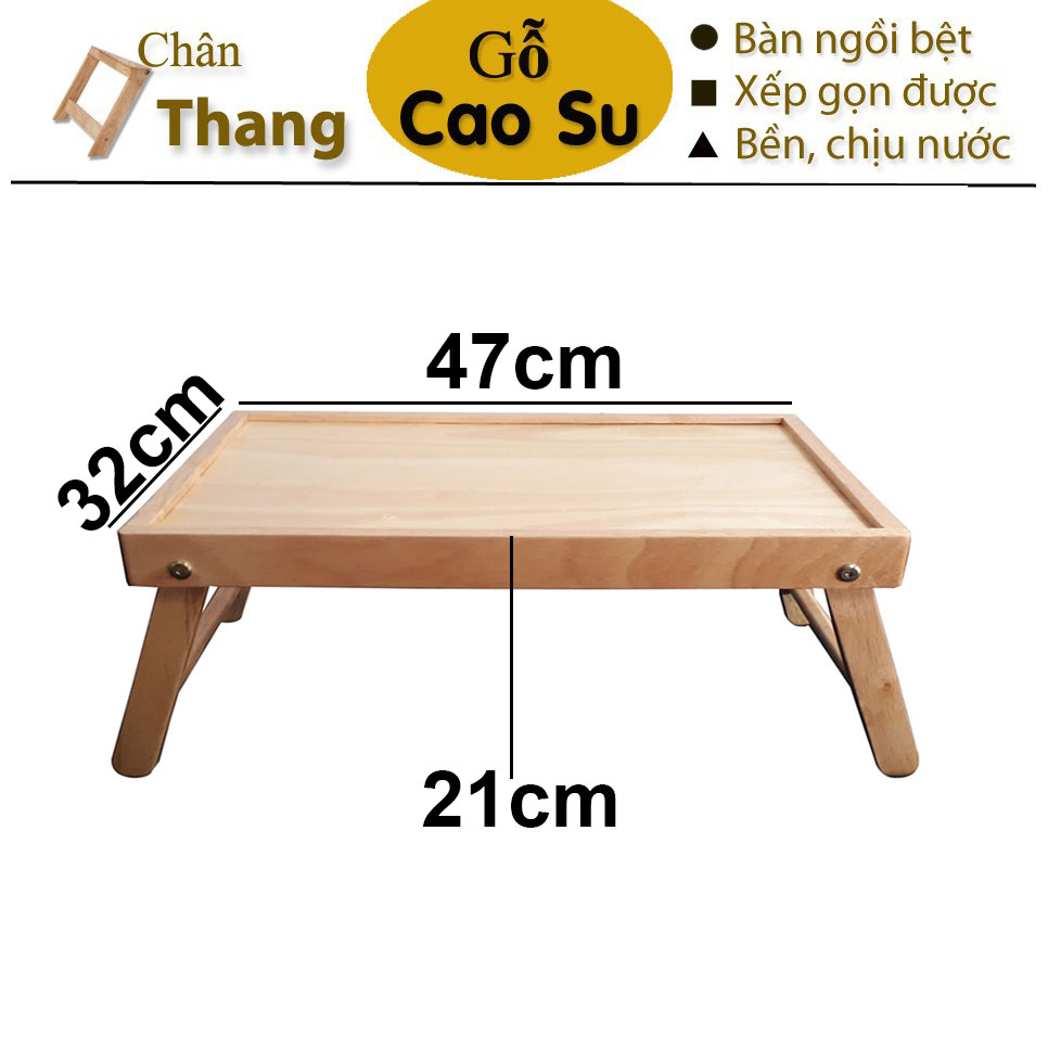 BÀN TRÀ MINI XẾP GỌN 47x32x21CM BẰNG GỖ (TỰ NHIÊN)