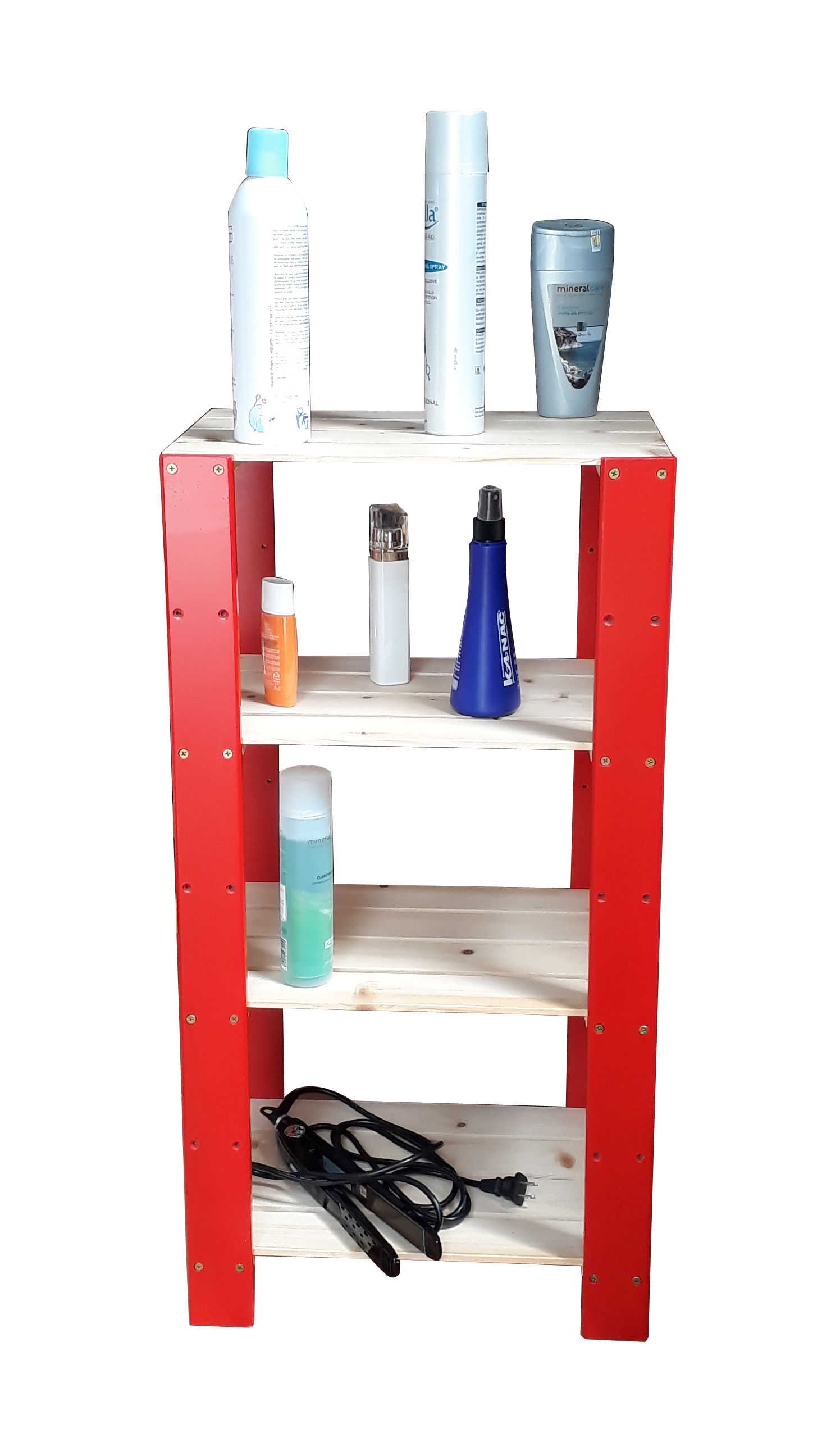 KỆ ĐẦU GIƯỜNG 4 TẦNG BẰNG GỖ