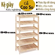 KỆ GIÀY 6 TẦNG RỘNG 45CM BẰNG GỖ (TỰ NHIÊN)