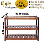 KỆ GIÀY 3 TẦNG RỘNG 60CM BẰNG GỖ (NÂU)