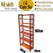 KỆ SÁCH 5 TẦNG RỘNG 38CM BẰNG GỖ (VÀNG CÁNH GIÁN)