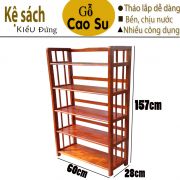 KỆ SÁCH 5 TẦNG RỘNG 60CM BẰNG GỖ (VÀNG CÁNH GIÁN)