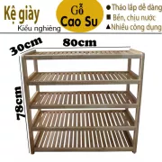 KỆ GIÀY 5 TẦNG RỘNG 80CM BẰNG GỖ (TỰ NHIÊN)