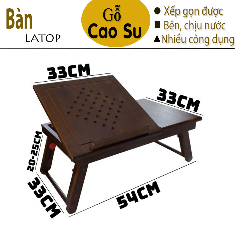 BÀN ĐỂ LAPTOP BẰNG GỖ (NÂU)