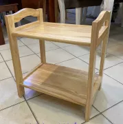 Kệ vi sóng mini 2 tầng bằng gỗ tiện lợi