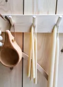 Móc treo quần áo găn tường 30cm, móc áo deco gắn tường 3 chấu