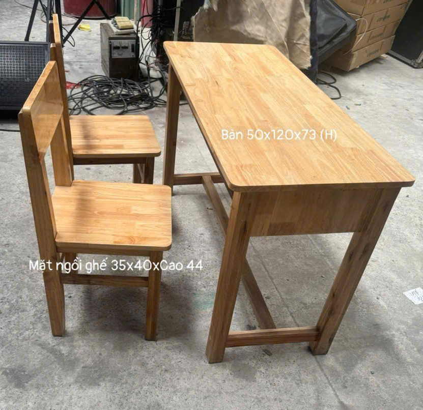 Bộ Bàn ghế học sinh dùng cho nhà trường, gia đình (1 bàn và 2 ghế)